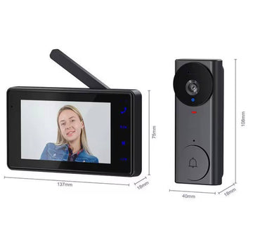 Zyno Style™ Smart Video Doorbell – Wireless, HD Camera & Motion Detection