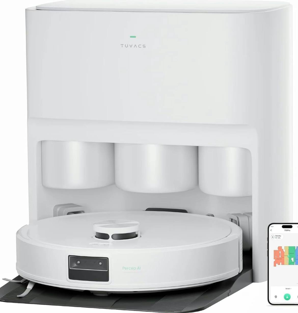 SmartClean™ Robot Vacuum with 12mm Auto Mop Lifting