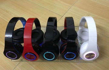 Zyno Style™ LED Wireless Bluetooth Headphones – Stereo Sound with Colorful Lighting
