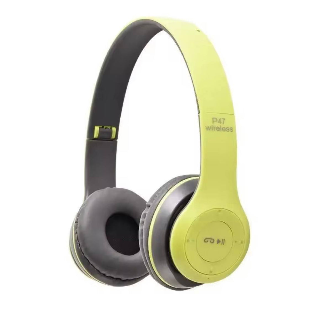 Zyno Style™  Wireless Bluetooth Headphones – Foldable Stereo with Built-in Mic