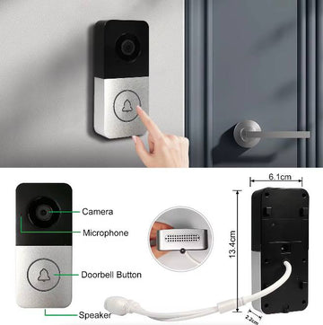 Zyno Style™ Tuya Smart Video Doorbell – Wireless HD Security with App Control